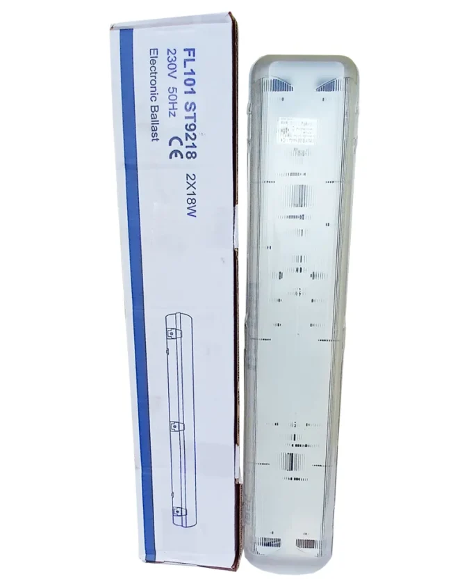 Keston 2X18W 2FT Double Fluorescent Fitting Light With Electronic Ballast Choke