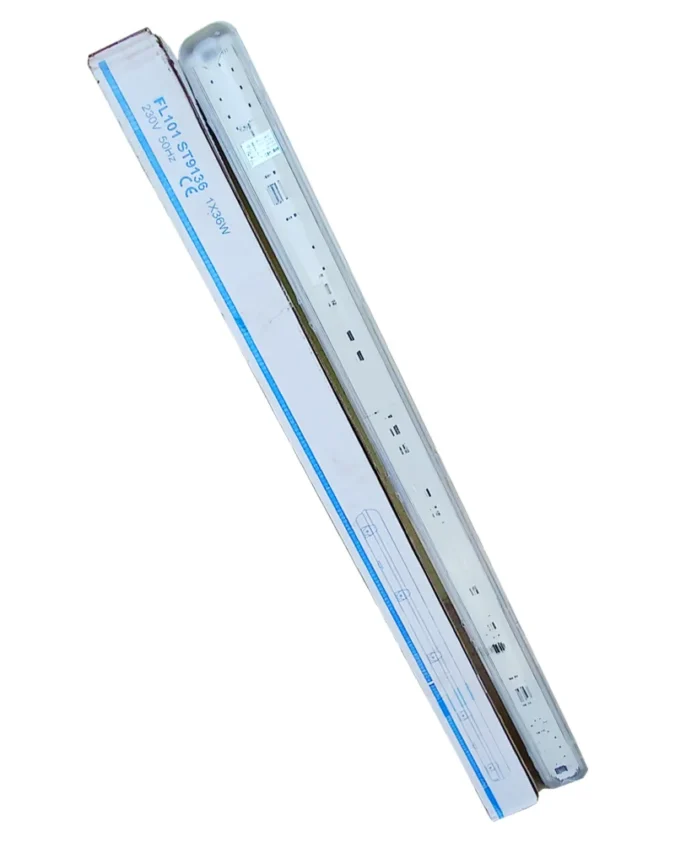 Keston 4FT Single Weatherproof Fluorescent Fitting Light 1X36W