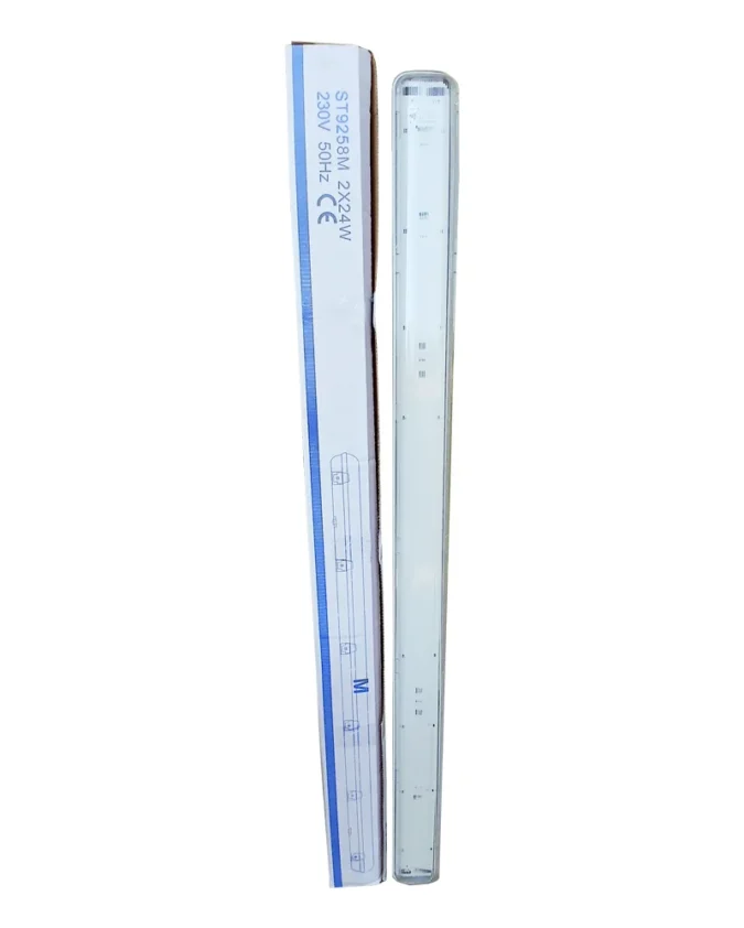 Keston 5FT Double Waterproof LED Tube Fluorescent Fitting Light 2X24W